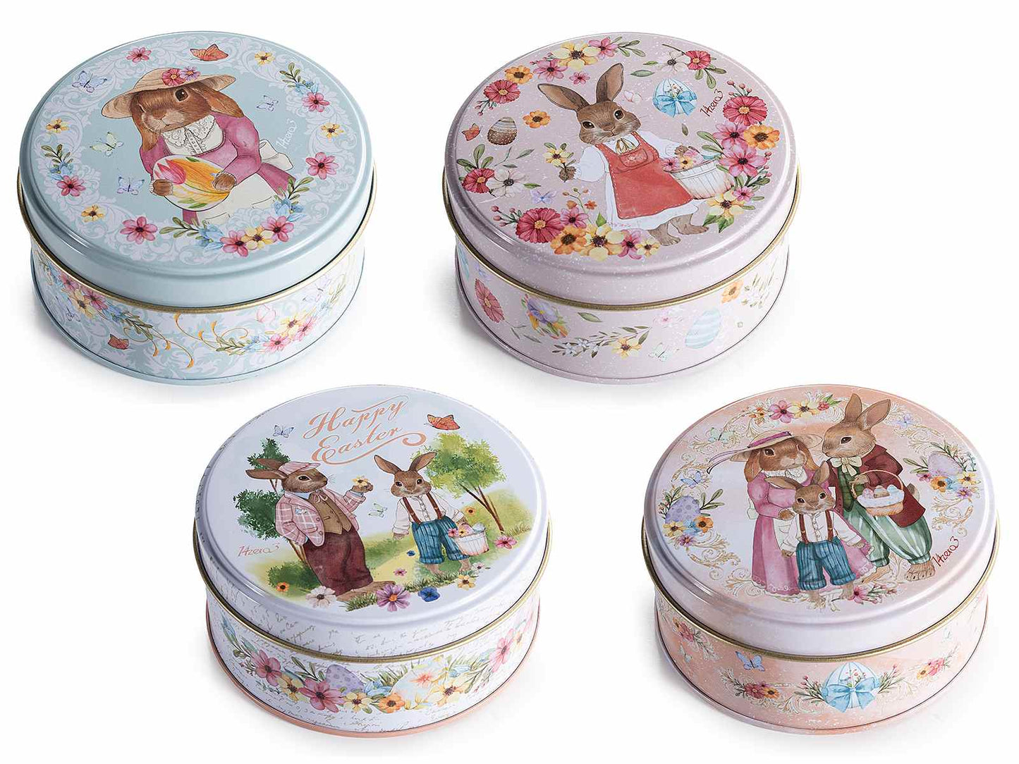 Scatola Coniglietto in Metallo con Cioccolatini alle Creme Barbero 100g