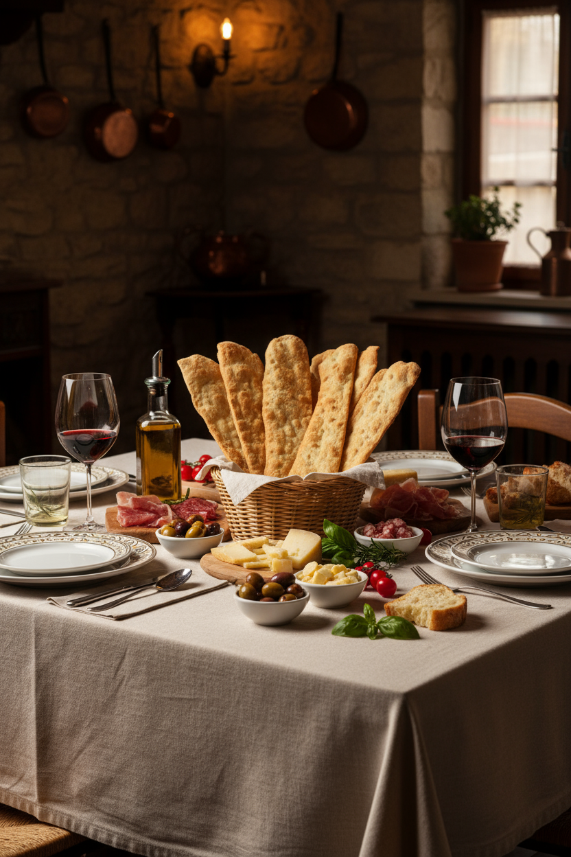 Tavola ricca con Lingue di Suocera Mario Fongo