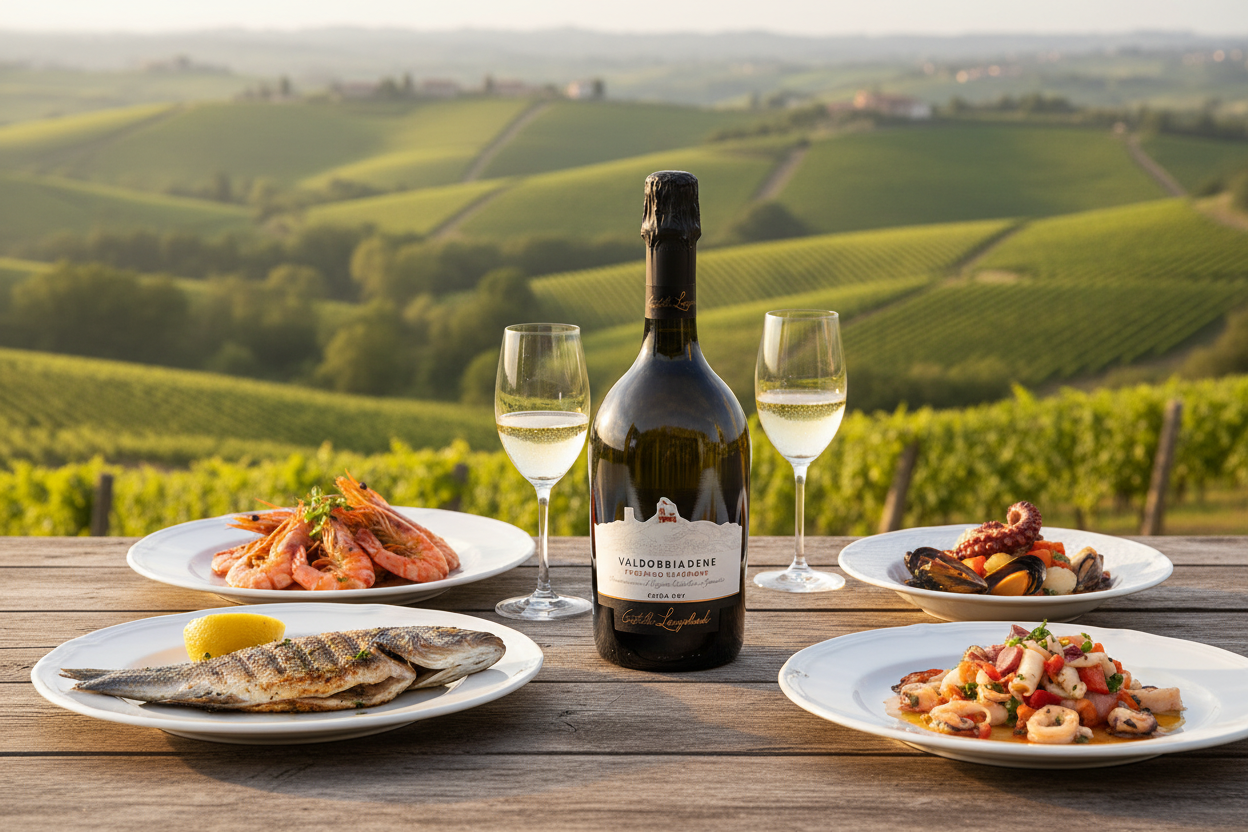 Lifestyle Valdobbiadene con piatti di pesce