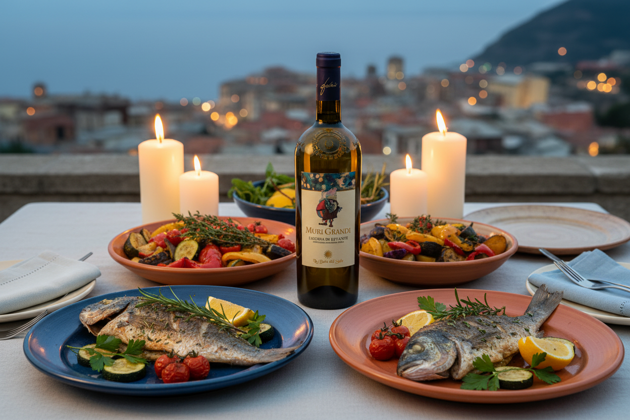 Muri Grandi – Tavola con pesce arrosto