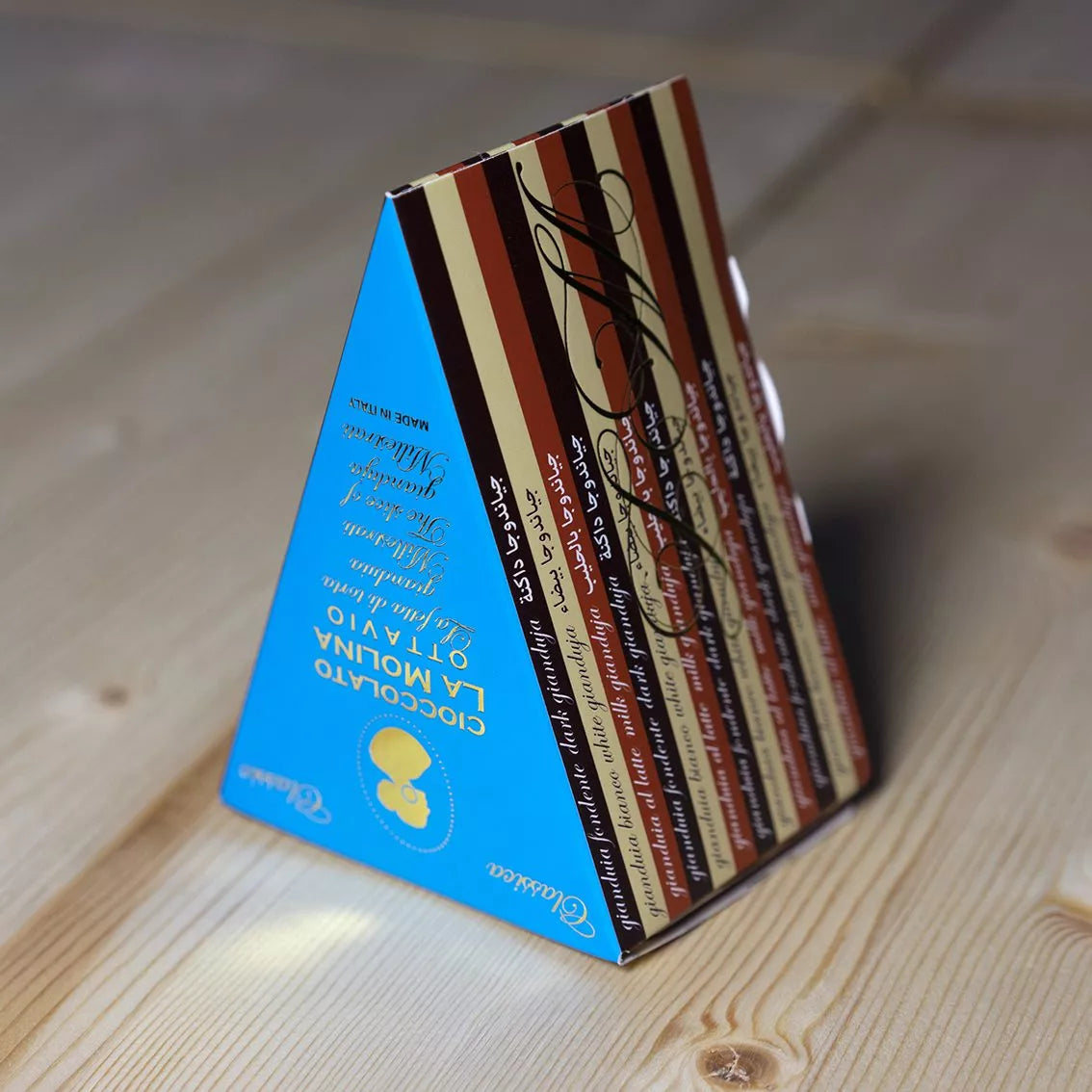 Ottavio - Fetta di Gianduia Fondente, Latte e Bianco