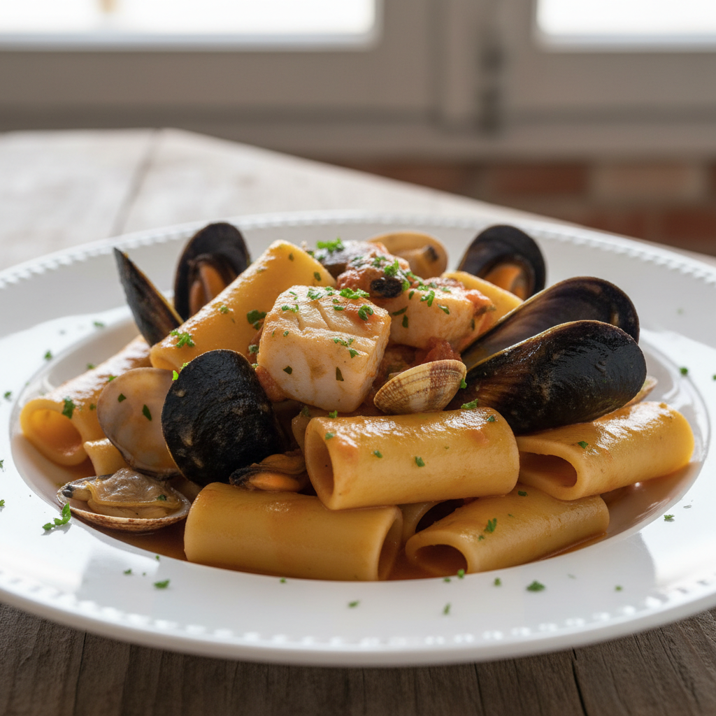 Paccheri Lisci al Sugo di Pesce