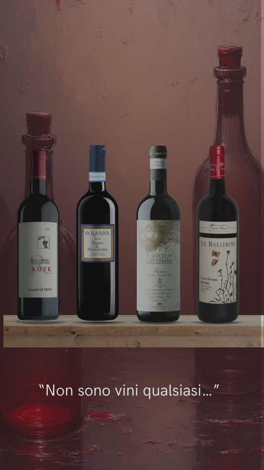 🍷 La Toscana in un Calice – Selezione di 4 Grandi Vini Toscani