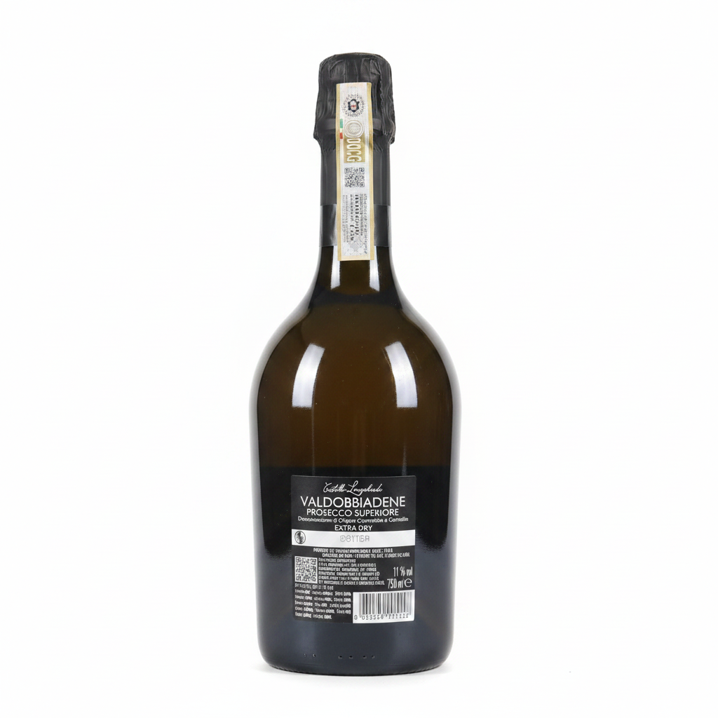 Retro bottiglia Valdobbiadene Prosecco Superiore
