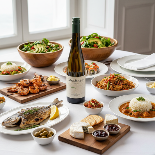 Riesling Medegì con abbinamenti gastronomici