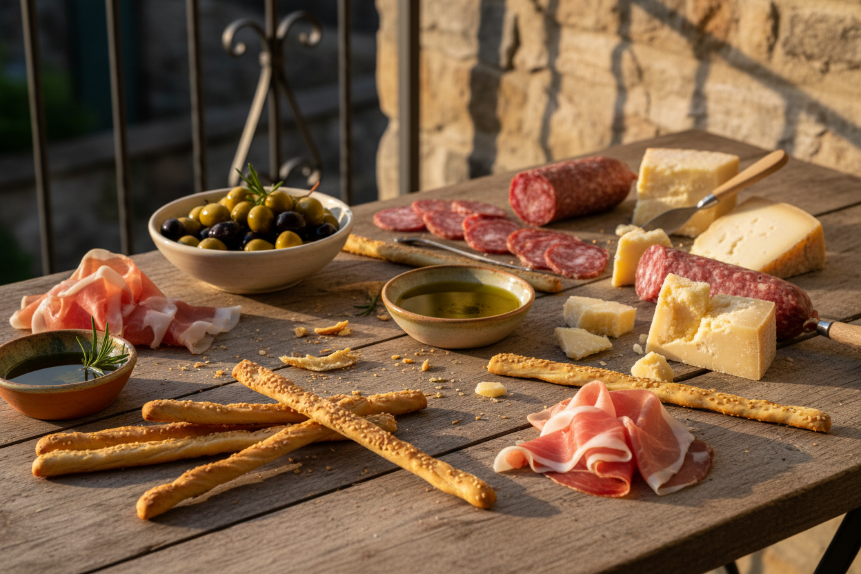 Rubata al Sesamo – Tavola con Salumi