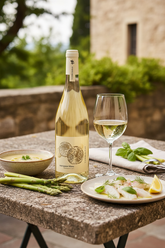 Sauvignon Blanc Terredirai con abbinamenti gastronomici