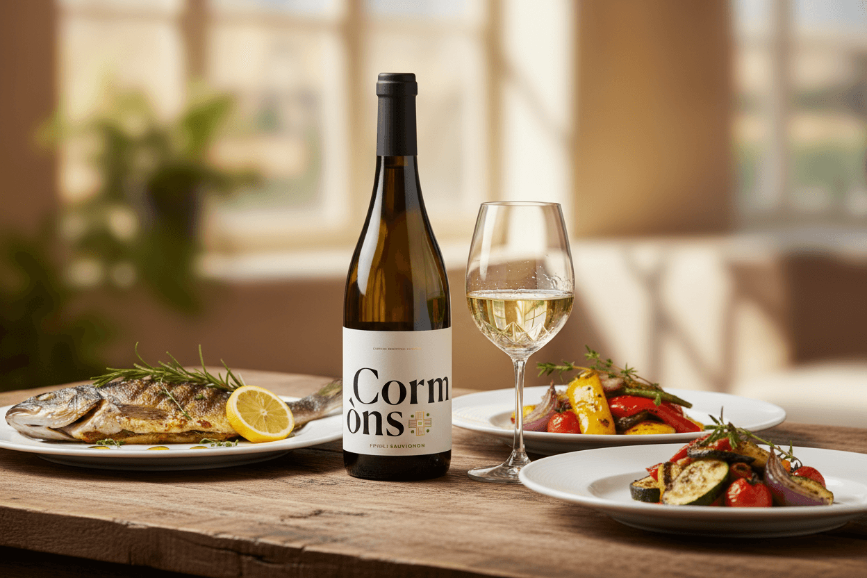 Sauvignon Cormòns con pesce arrosto
