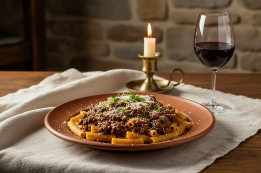 Sedanini Rigati al Ragù di Cinghiale