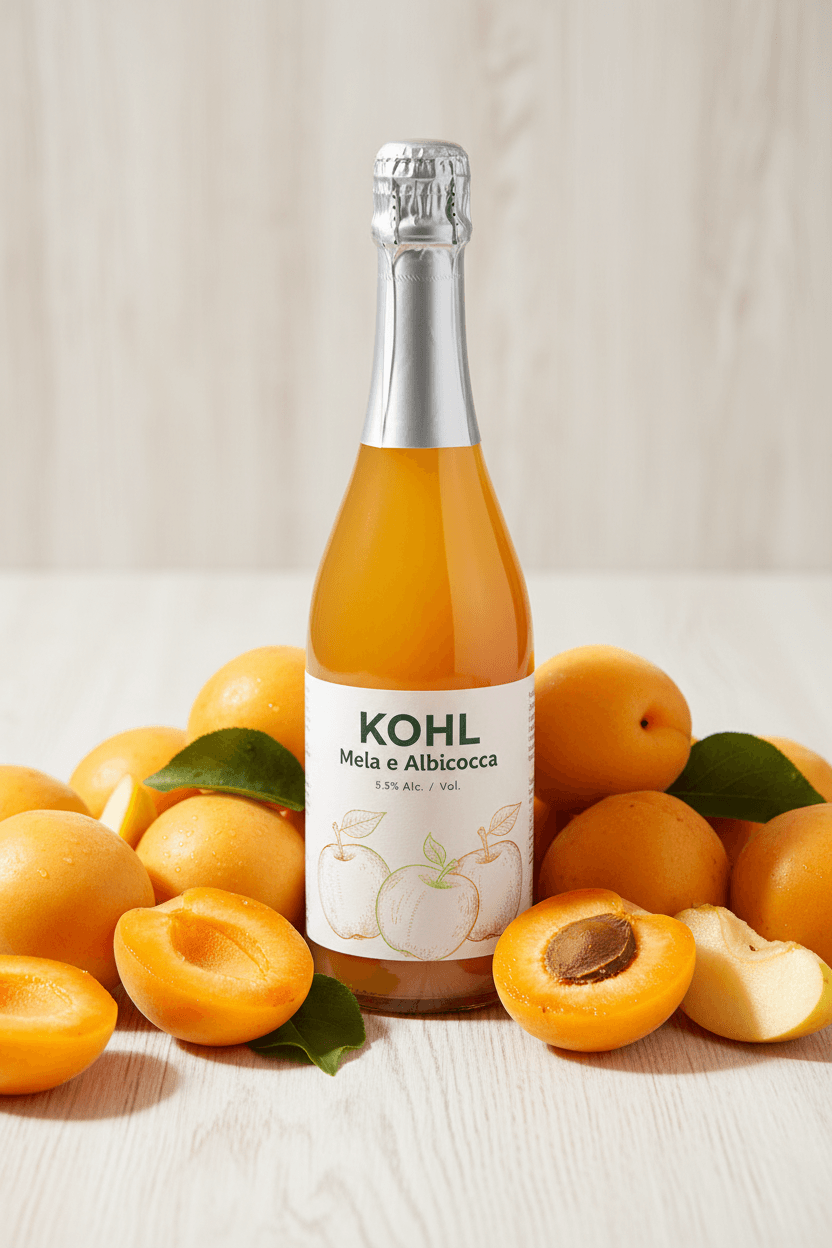 Succo Kohl Albicocca con albicocche fresche