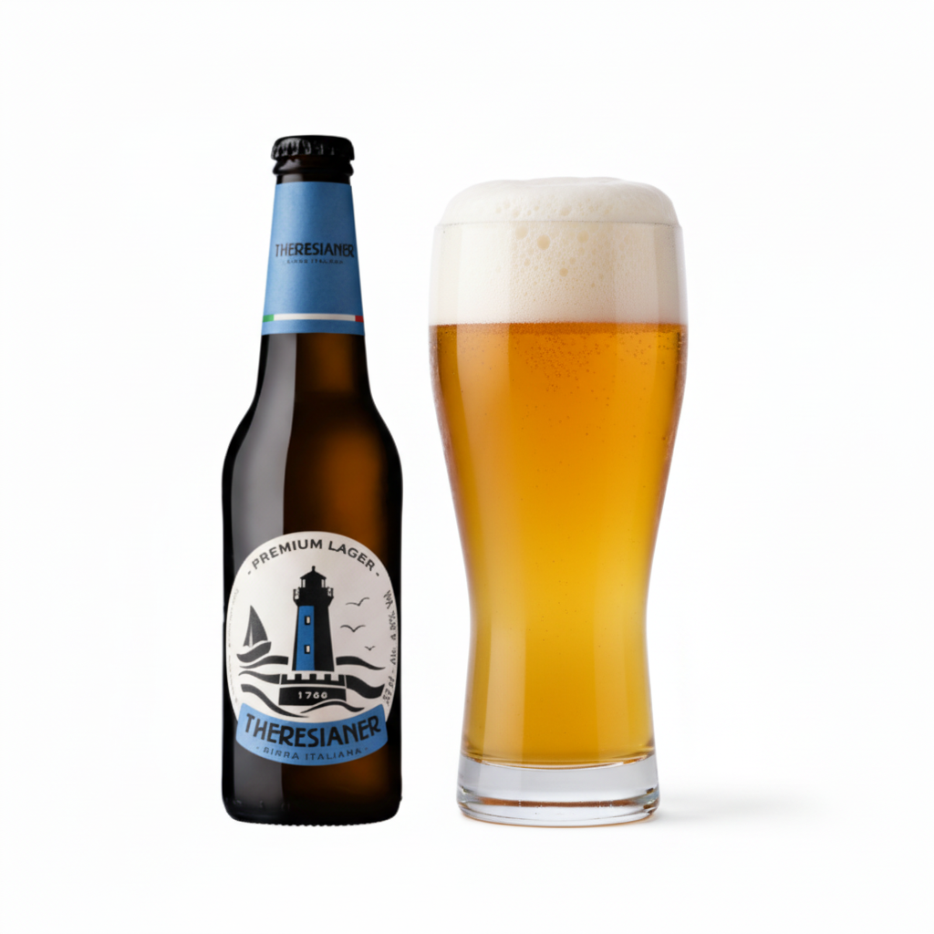 Theresianer Lager - Bottiglia e Calice