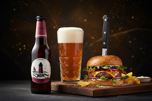 Theresianer Vienna – Lifestyle con calice e hamburger