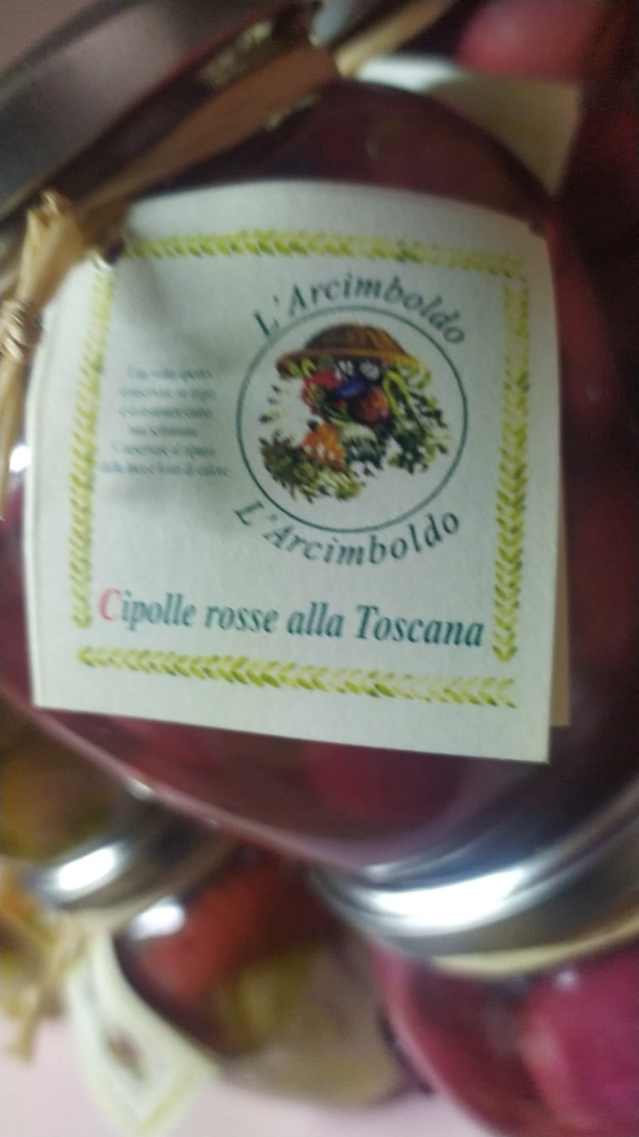 Cipolle rosse  alla Toscana in aceto gr. 580   L'Arcimboldo